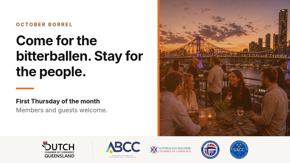 DCCQ Networking Borrel promotional artwork